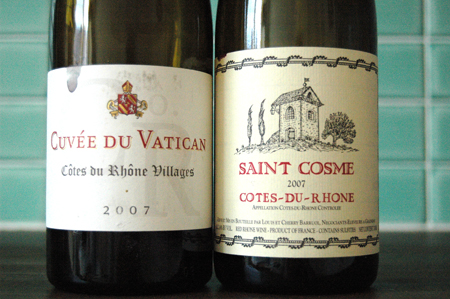 2007 Cuvée du Vatican och Saint Cosme
